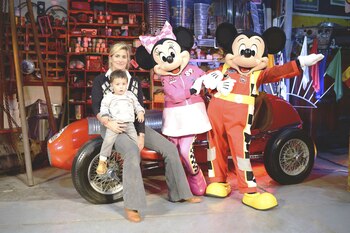 Lulu Biaus con su hijo Silvestre.