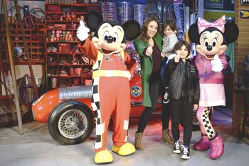 Mónica Listorti con sus hijos Bruno y Franco