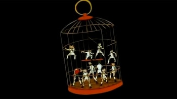 La jaula del pájaro, descripción gráfica