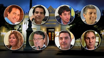 Arriba: Diego Correa, Diego Luthers,