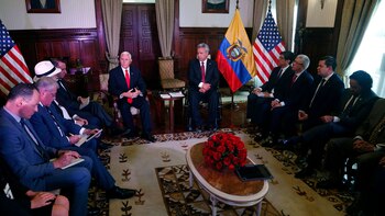 Pence llegó a Ecuador tras