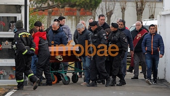 El empresario trasladó el féretro