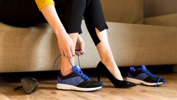 Descansar de los zapatos de