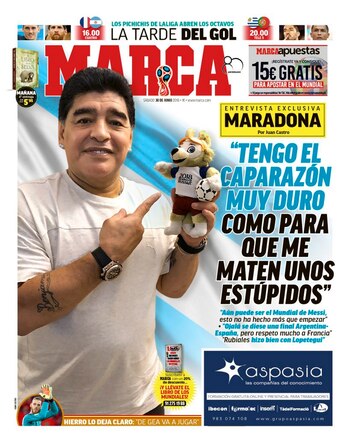 La tapa del Diario Marca
