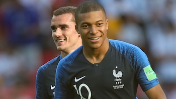 Kylian Mbappe y Antoine Griezmann,