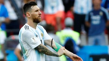 Messi, con la cinta de