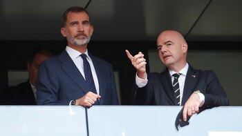 Gianni Infantino vio el partido