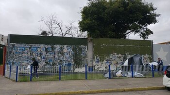 La imagen del mural de