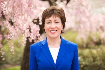 La senadora republicana Susan Collins