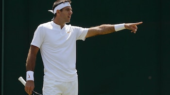 A pesar de la discusión, Del Potro se llevó el partido con facilidad (AP)