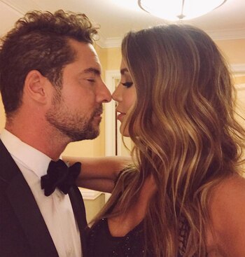 David Bisbal y Rosanna Zanetti.
