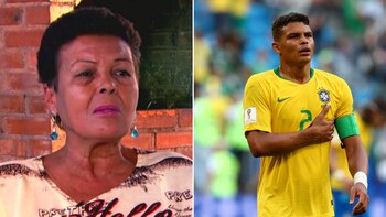 La mamá de Thiago Silva,