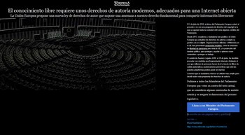 La página oscurecida oculta los