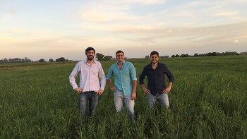 El equipo fundador de Booster Agro. Foto: Gentileza Marcos Alvarado.
