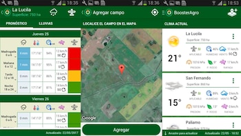 Booster Agro provee 5 variables agrometeorológicas.