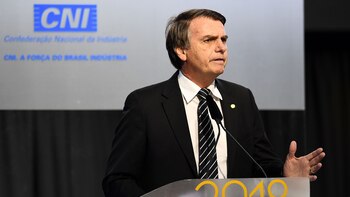 El candidato ultraderechista Jair Bolsonaro