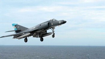 Avión Super Etendard. Foto: Gentileza