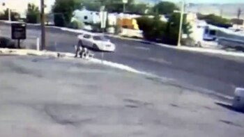 El auto venía a gran