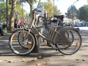 Una estación de “Velib” en