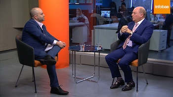 Cabrales en los estudios de Infobae