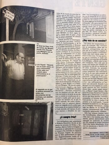 La revista Gente habló con los vecinos de Mataderos