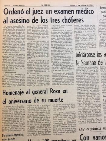 Por el gran impacto, los medios de la época le dieron una extensa cobertura al caso (Diario La Prensa)