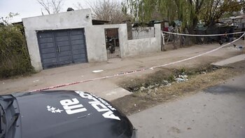 La zona del crimen, acordonada