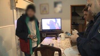 La policia en un allanamiento