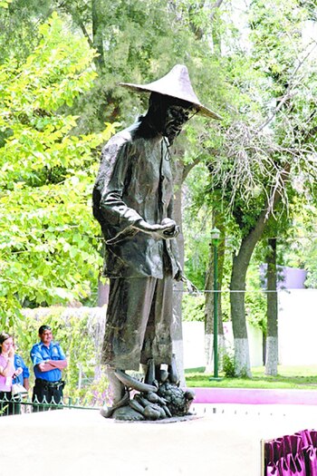 El monumento de desagravio inaugurado en 2015 en la ciudad de Torreón, Coahuila.