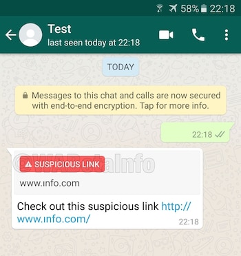 WhatsApp enviará un alerta cuando