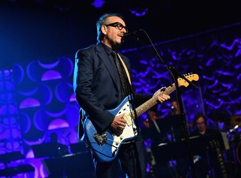 El músico Elvis Costello, aquí