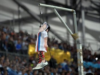 El muñeco que la hinchada