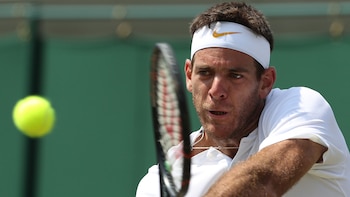 Del Potro espera por el rival que saldrá del cruce entre el francés Gilles Simon y el australiano Matthew Ebden (AFP)