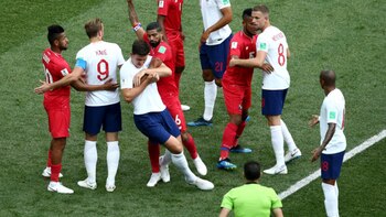 Cinco de los 11 goles de Inglaterra en el Mundial fueron a balón parado y también por esa vía consiguió penales a favor