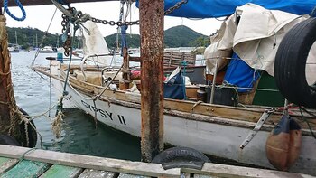 El velero desaparecido con tres argentinos en Rio Grande do Sul.