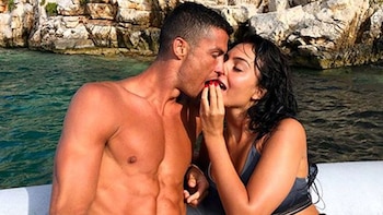 Cristiano Ronaldo y su novia,