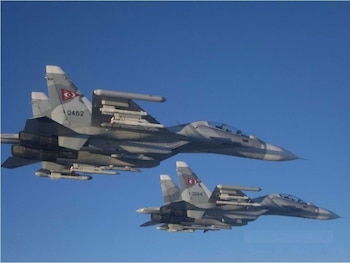 Aviones caza Sukhoi Su 30