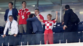 Kolinda Grabar-Kitarovic celebra la clasificación