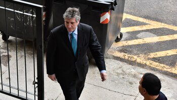 Amado Boudou llega a los