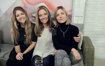 María Eugenia junto a sus