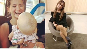 La China Suárez junto a