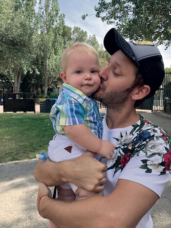 Benjamín Vicuña con Mirko, el