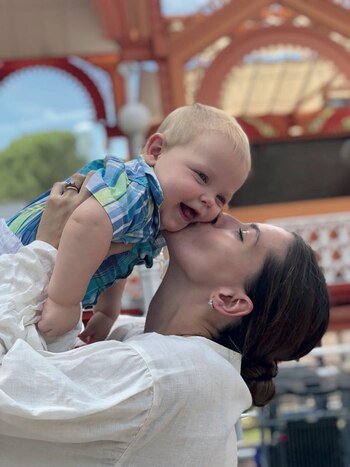 La China Suárez con Mirko,