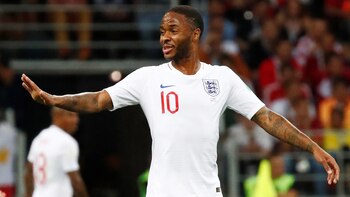 Raheem Sterling ha sido el número 10 de Inglaterra en el Mundial de Rusia 2018 (REUTERS)