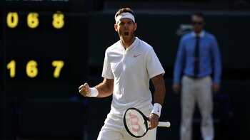Tras caer en Wimbledon, Del