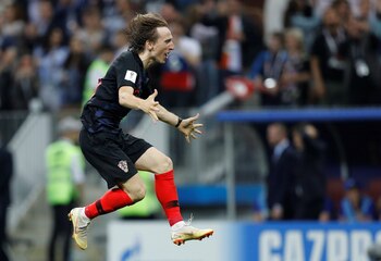 Luka Modric celebra el pasaje