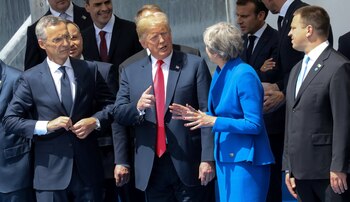 Jens Stoltenberg, Donald Trump y