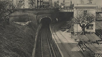 El ingreso al antiguo túnel
