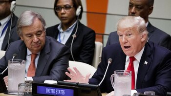 Donald Trump en su discurso