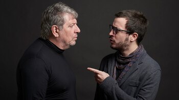 Manuel Callau junto a Francisco